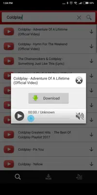 YouTube MP3 android App screenshot 1